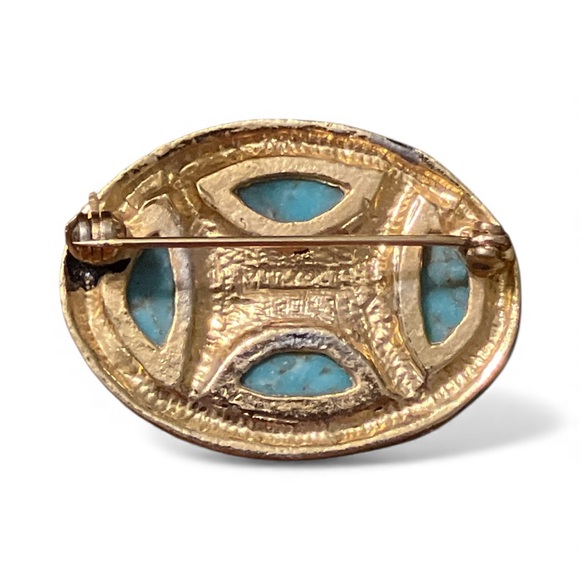 Vintage Miracle Signed Celtic Brooch Pin - Irish Scottish Bronze Age Revival - Picture 2 of 4